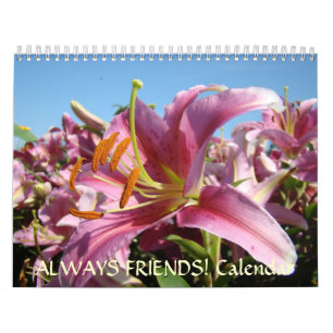 ¡AMIGOS! Calendario Lirios Flores Regalos de Navid