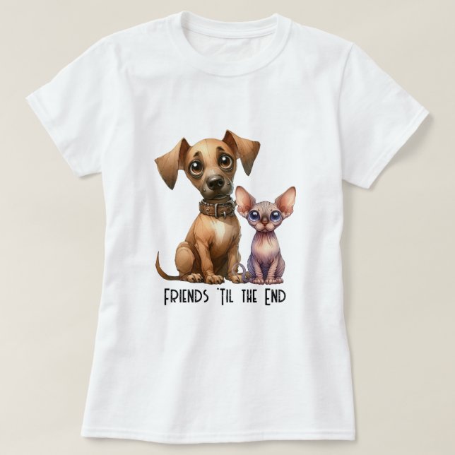 Amigos - Camiseta de animales (Diseño del anverso)