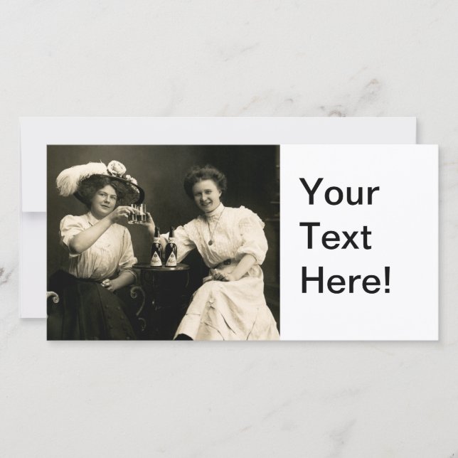 Amigos Chicas de Beer Drinking 1905 (Anverso)