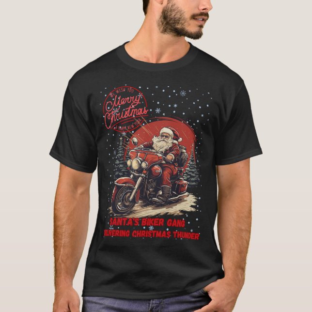 Amigos de camiseta de motociclista Gang Feliz Navi (Anverso)