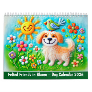 Amigos de Fieltro en Flor – Calendario de Perros 2