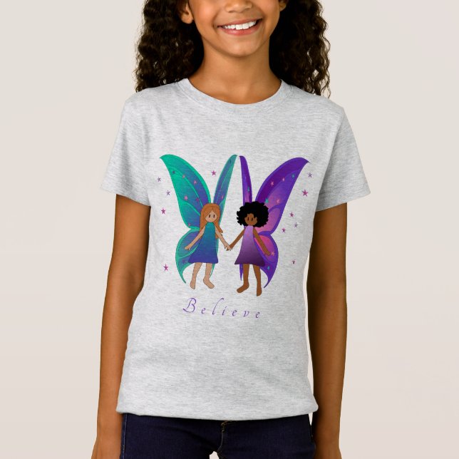 Amigos de hadas.Creed.  Camiseta para niños (Anverso)