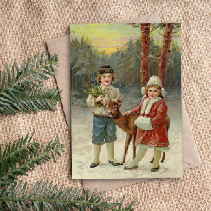 Amigos de invierno Vintage Christmas