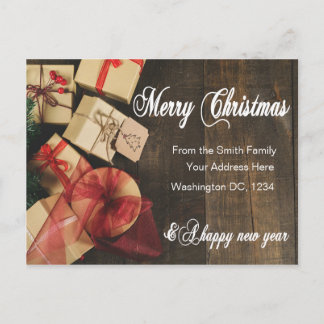 Amigos de la familia de tarjetas navideñas Merry p