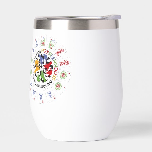 Amigos de Mah Jongg Vaso (Izquierdo)