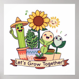 Amigos de plantas - Arte bonito para los amantes d