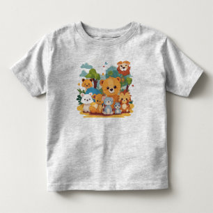 Amigos Divertidos y Tiernos Animales Jersey Fino p