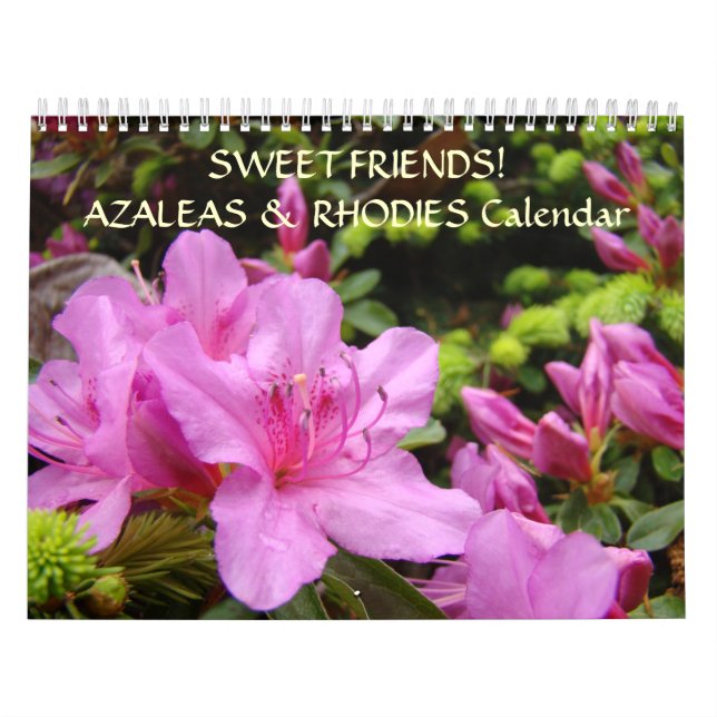 AMIGOS DULCES Calendario Regalo Azaleas Flor Rhodi (Tapa)