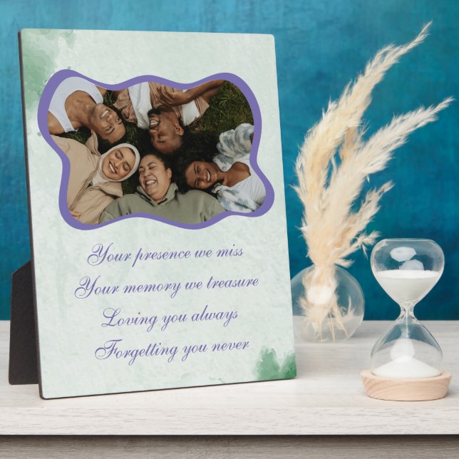 Amigos en el bosque Tabletop placa 8x10 Easel (Lado)