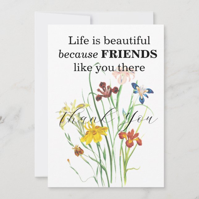 AMIGOS GRACIAS TARJETAS (Anverso)