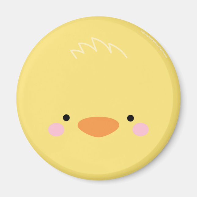 Amigos Granjeros Imán de Pollito Curioso (Frente)