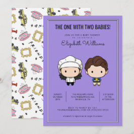 AMIGOS™ | Invitación de gemelos a Baby Shower