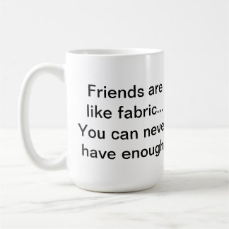 Amigos/la taza de Quilter de la tela