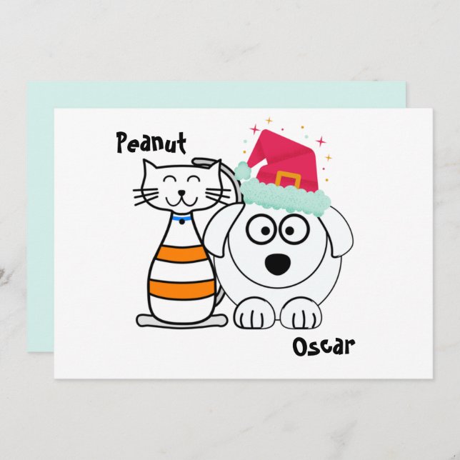 Amigos modernos y lindos para siempre Navidad (Anverso / Reverso)