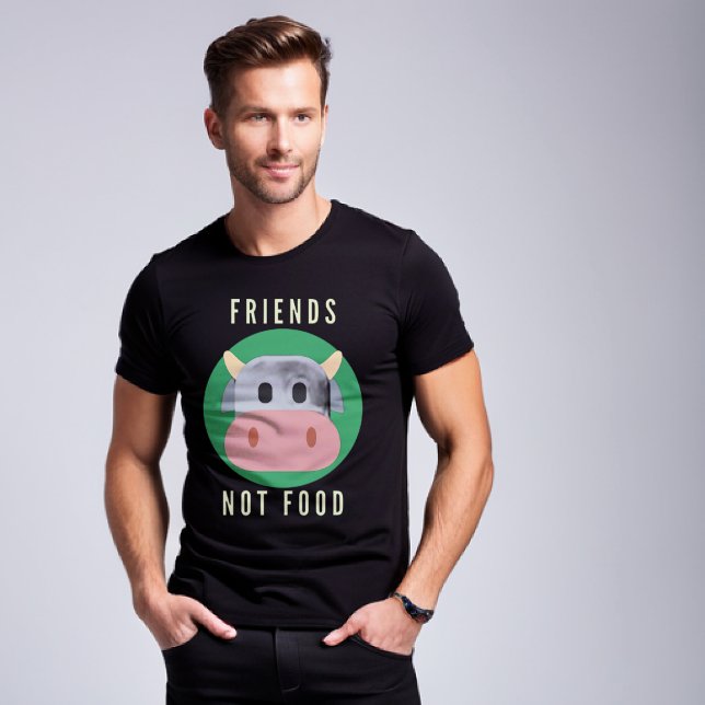 Amigos, no comida Vegan camiseta (Subido por el creador)