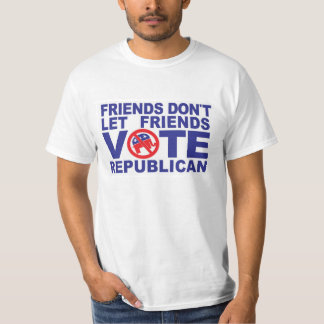 Amigos no dejan que sus amigos voten camisetas rep