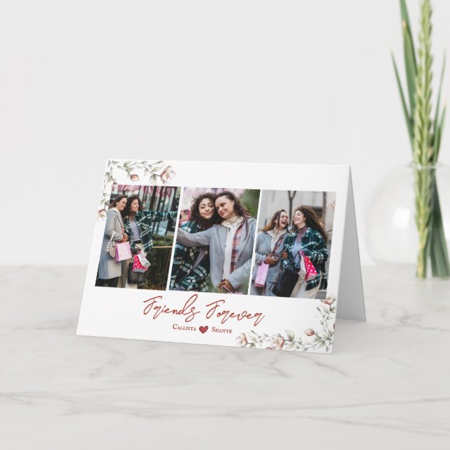 Amigos Por Siempre Fotos Amigos Tarjeta De Festivi (Anverso)