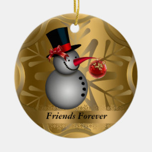 Amigos por siempre Ornamento de Navidad