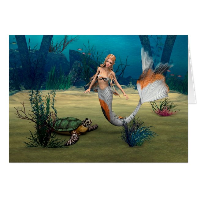 Amigos Sirena y Tortuga (Anverso (Horizontal))