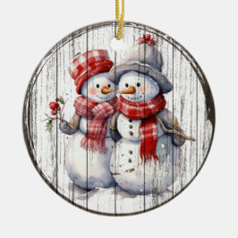 Amigos Snowy - Ornamento de los Navidades Snowmen
