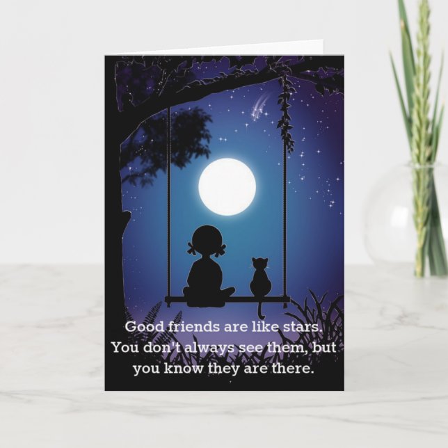 Amigos Son Como Tarjeta De Estrellas (Anverso)