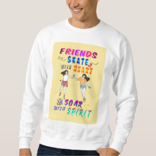 Amigos Sudadera Con Corazón Vuela Con Espíritu