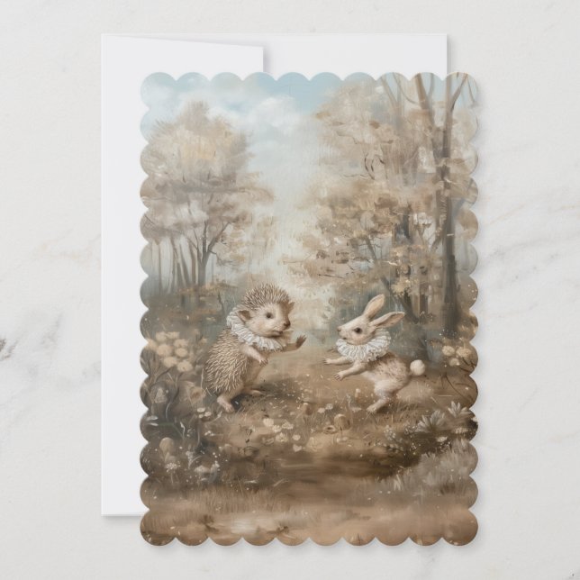 Amigos - Tamaño de invitación plana: 12,7 cm x 17, (Anverso)