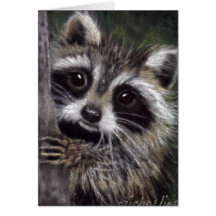 ¿Amigos? Tarjeta Raccoon