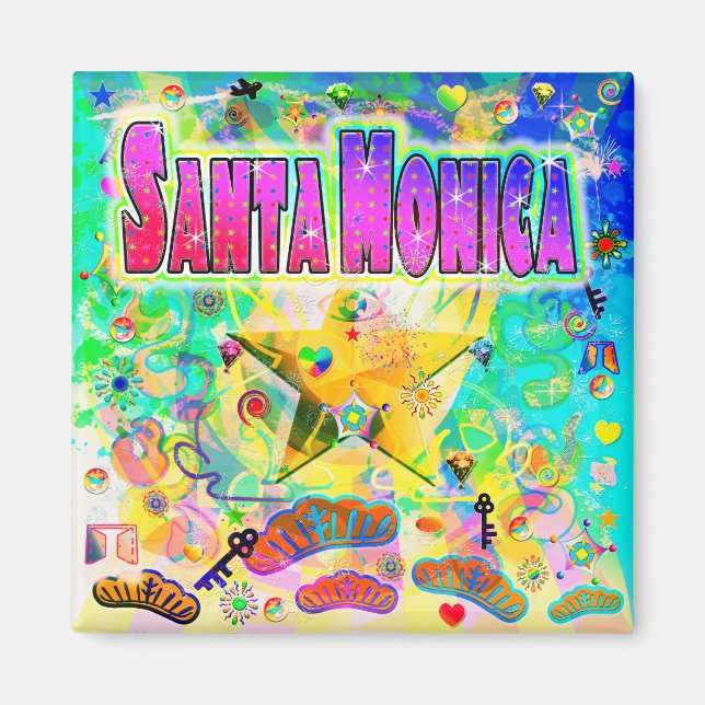 Amigos Tropicales de Santa Mónica Imán (Frente)