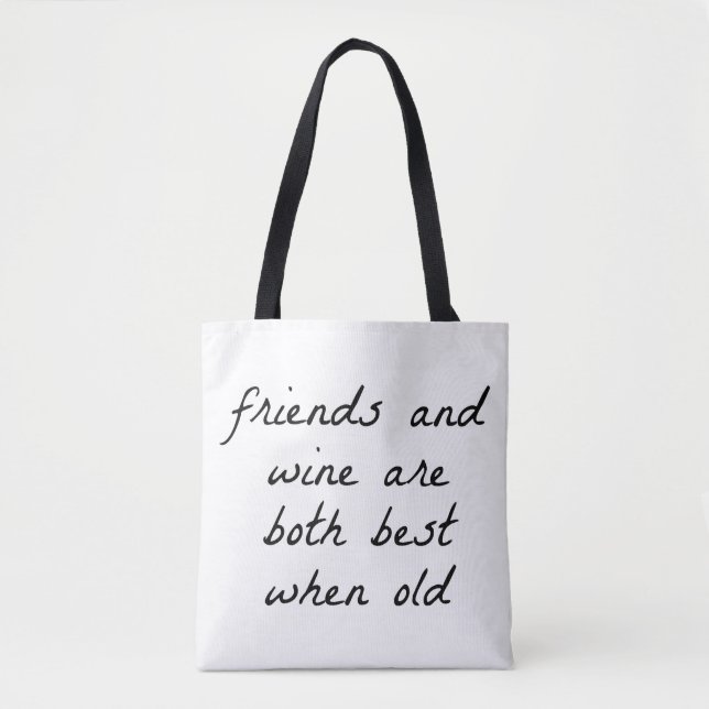 Amigos Y Bolsa De Tote De Houlder Wine (Anverso)