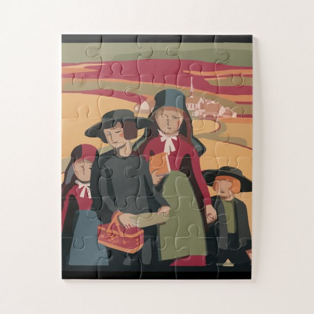 AMISH ART CHILDREN JIGSAW PUZZLE (Vertical)