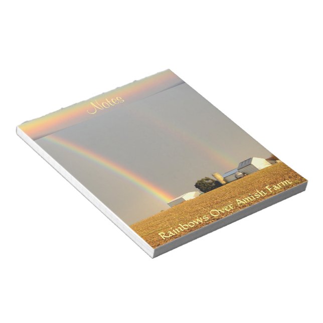 ¡Amish Doble Arcoiris! Bloc de notas (Lado Derecho)