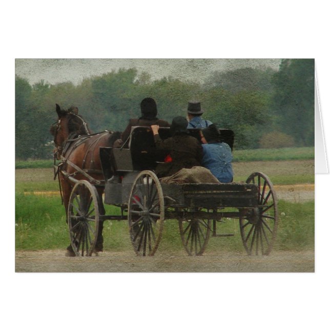 Amish Family Outing (Anverso (Horizontal))