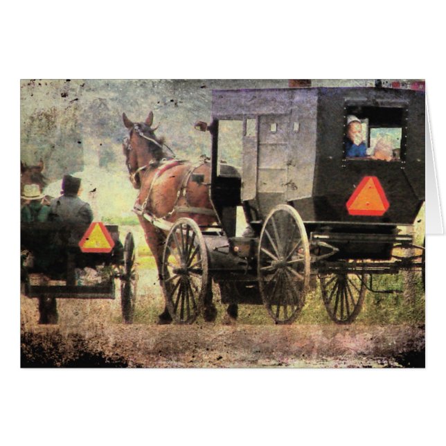 Amish Horse and Buggy (Anverso (Horizontal))