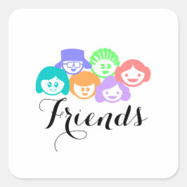 Amistad "amigos", Pegatinas