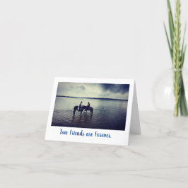 Amistad con tarjetas de papel para la vieja escuel