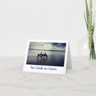 Amistad con tarjetas de papel para la vieja escuel