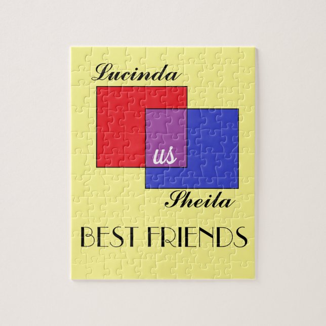 Amistad Conexión Rompecabezas (Vertical)