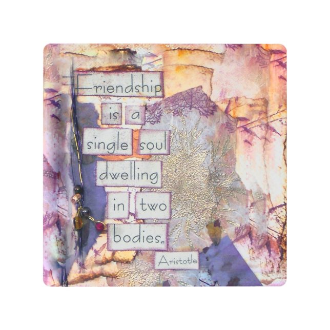 Amistad de arte de medios mixtos (Anverso)