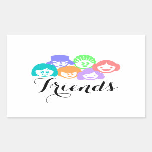 Amistad de los "amigos", pegatinas bonitos