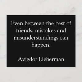 Amistad, errores, postales