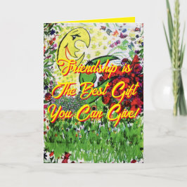 Amistad mejor tarjeta de cumpleaños para niños de