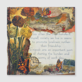 Amistad Multimedia Mezclada Mariposas Flores Colla