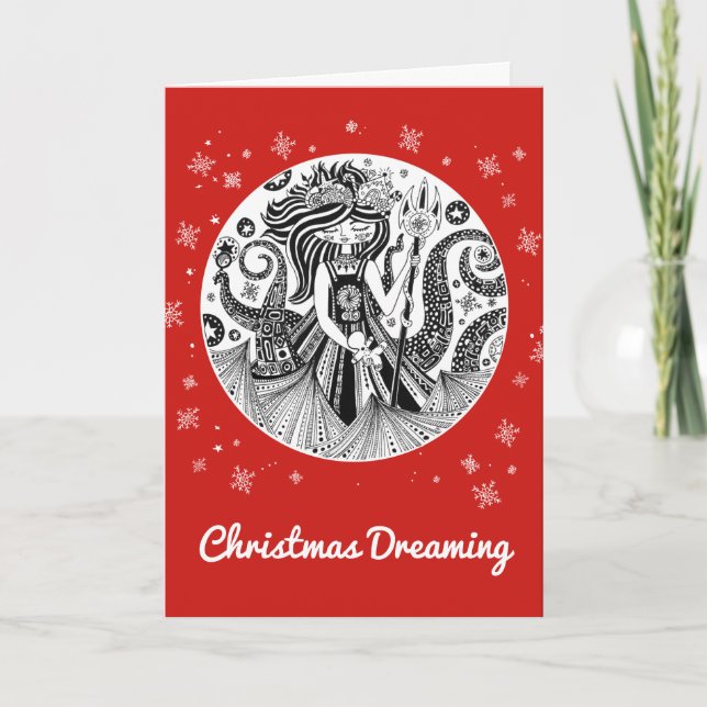 Amistad Navidades Tarjeta Gingerbread Sea Witch (Anverso)