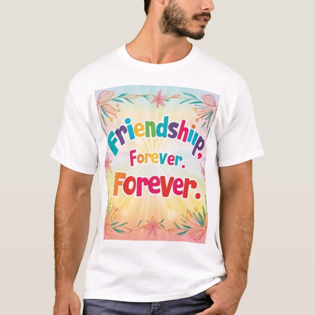 Amistad para siempre Diseño de Camisetas (Zazzle) (Anverso)