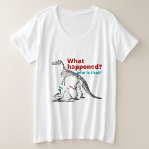 Amistad simple y divertida, dinosaurio y pato