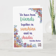 Amistad - Tarjeta floral bonita