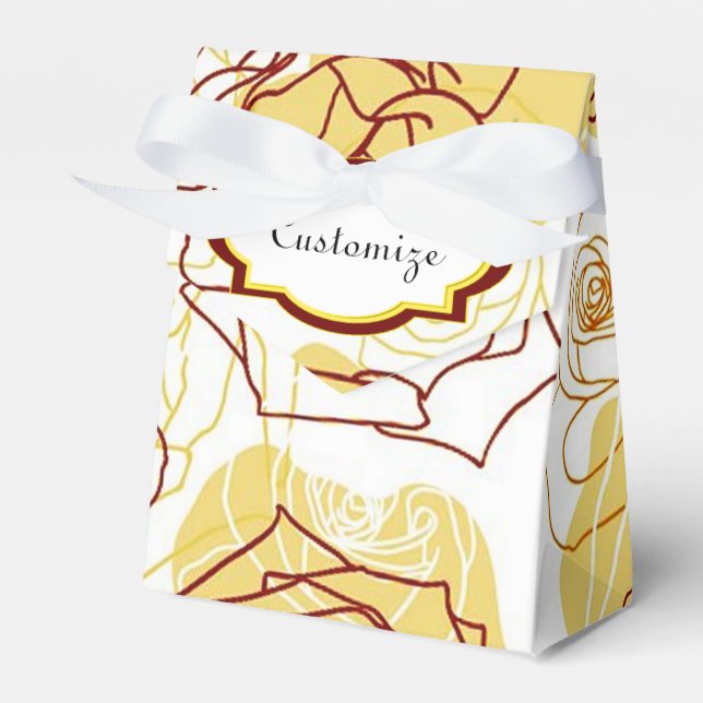 Amistad y alegría Rosas Amarillas Caja de Favor de (Front Side)