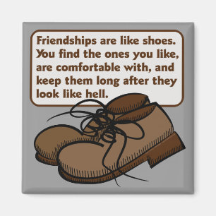 Amistades e imán de los zapatos