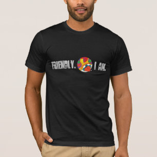 Amistoso. Soy. Camiseta